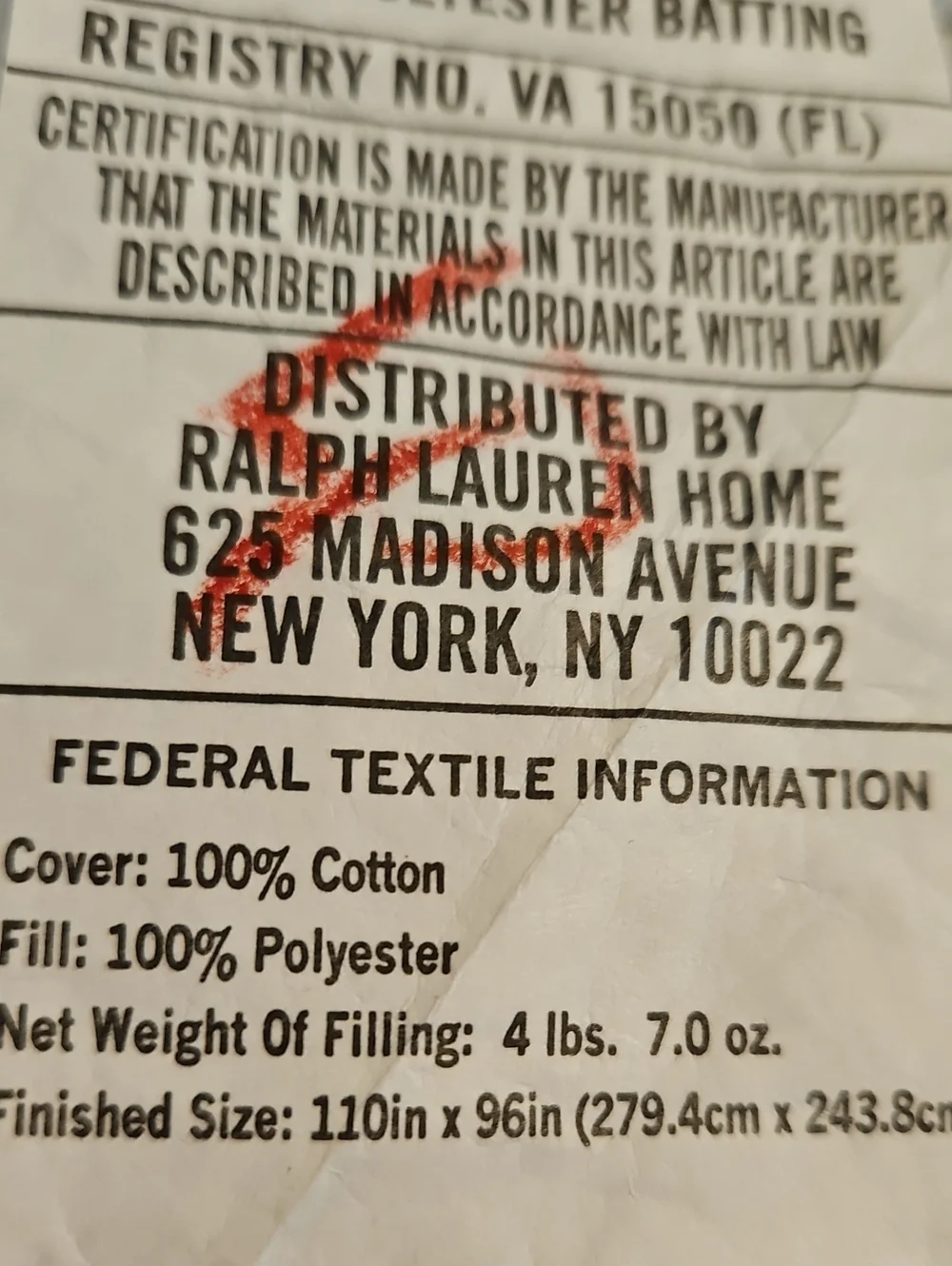 Lauren Ralph Lauren Porcelain Blue Medallion Reversible Cotton King Comforter